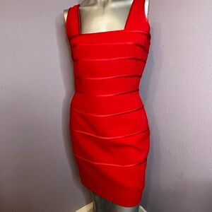 Kenar Vibrant Red Mini Dress